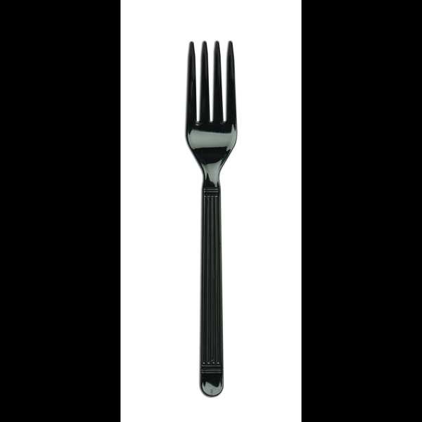 Forum Cutlery D & W Fine Pack Forum Heavy Weight Black Ebony Fork, PK1000 F1001E